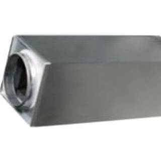 Lyddæmper Ø125 mm x 500 mm Rektangulær, Nippel/Nippel