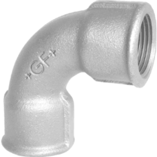 Georg-Fischer Bøjning 90° galvaniseret kort muffe/muffe 3/4
