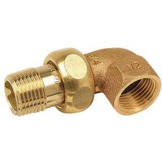 PURAFIT vinkelunion 1.1/2'' muffe/nippel. Med pakning. Siliciumbronze. Blyfri.