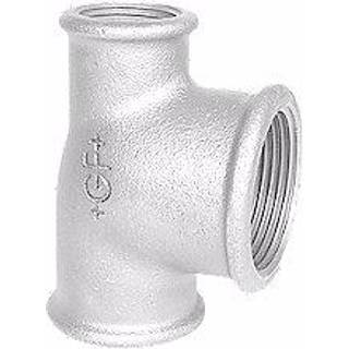 +GF+ tee 90° galvaniseret reduceret 2-1 1/4-1 1/4''