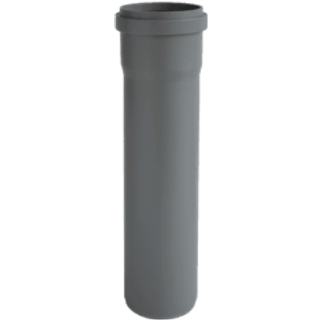 Nicoll HTP afløbsrør med muffe Ø75 mm 25 cm grå