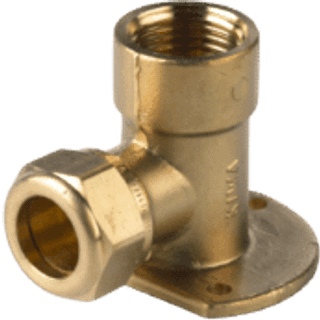 Dækvinkel 1/2" - 12 mm kompressions fittings