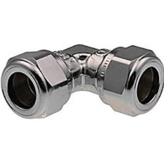 Vinkel forkromet 10 mm Kompressions Fittings