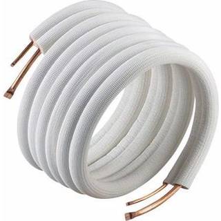 isoleret kølerør uden flange og omløber 3/8'' x 5/8''. Lgd. A 20 mtr.