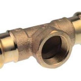 Tee VSH muffe/muffe/muffe 22 mm X 1/2X22 mm CU