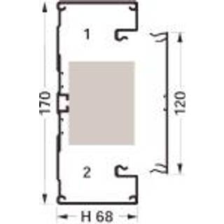 Kanalbund F/Bra70172 Alu Hager