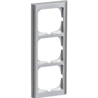 LK FUGA Softline 63 ramme 3x1 modul, stålmetallic