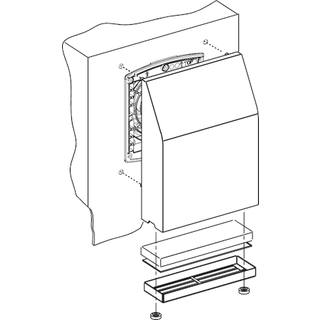 Schneider Electric Ventilator med filter 165m3/t 230vac