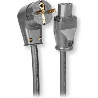 SUPRA LoRad SPC strømkabel | grå (Schuko CEE7/7 C13) | 2 meter | PRIS-MATCH