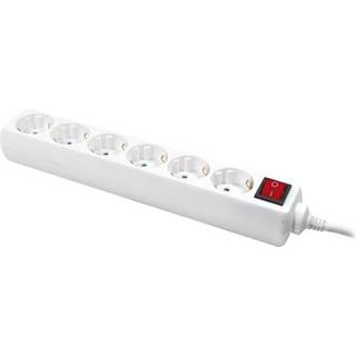 LogiLink Stikdåse 6-stik 16A 1.5m hvid