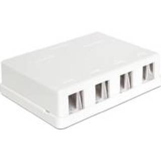 DeLOCK Keystone Surface Mounted Box - 4 Port
