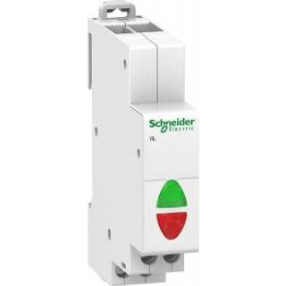 Schneider Electric Signallampe iil rød+grøn led 110-230vac estimeret til 100.000t bredde 18mm