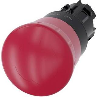 Siemens Nødstop paddehatte trykknap, 22 mm, rund, plastik, rød, 40 mm, låsende 3su1000-1hb20-0aa0