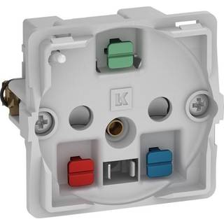 LK FUGA stikkontakt med LED-lampe 2-pol med jord 1 modul, uden afdækning