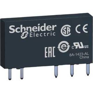 Schneider Electric Stikbensrelæ 1c/o 6a, agsno2 kontaktsæt for 12-24v sokkel for 24v ac/dc forsyning