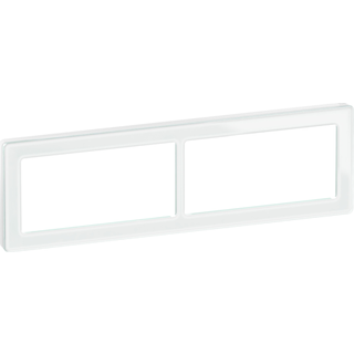 LK Fuga ramme PURE 66 glas 2x2m vandret - hvid