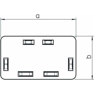 Wdk Endestykke 40X110 Mm Hvid Ral 9010 Obo