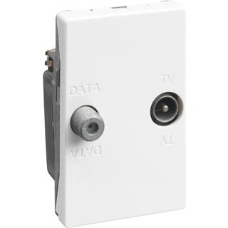 LK FUGA antenneudtag for TV/Data-returvej (TD241E) 1½ modul, hvid