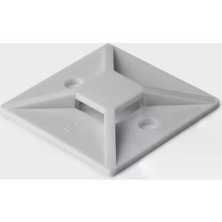 Hellermann Tyton MB3A Anker Selvklæbende, 19 x 19 mm Hvid, pakke med 100