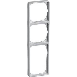 LK FUGA Baseline 50 ramme 3½ modul, stålmetallic