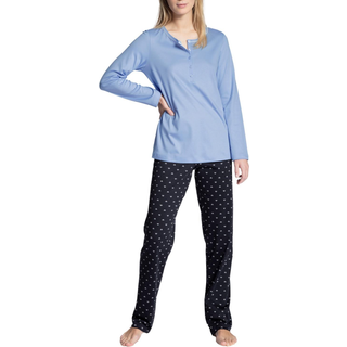 Calida Night Lovers Buttoned Pyjama - Blue - Medium * Kampagne *
