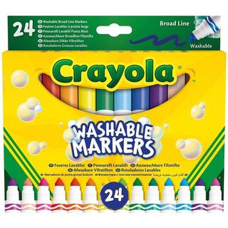 Crayola: Tusser med rund spids, vaskbar - 24 stk.