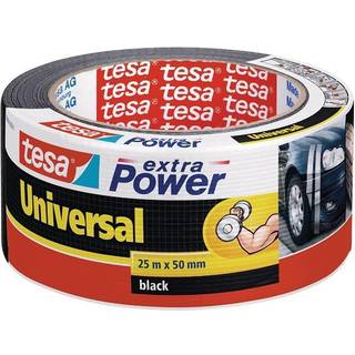 Tesa Sølvtejp Extra power, sort, 50 m, 25 mm