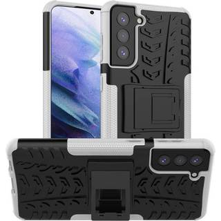 Stødbestandigt cover med stativ Samsung Galaxy S21  - rød