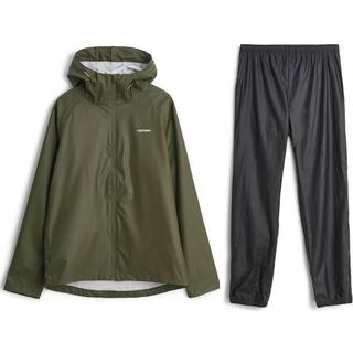 Tretorn Packable Rain Set Jakke + Pant - S - forest green