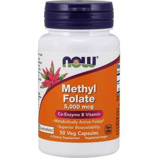 NOW Foods – Methyl Folate 5000 mcg, 50 Veg Kapsler
