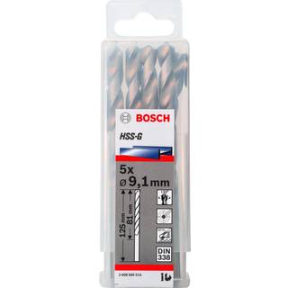 Bosch Metalbor HSS-G 9,1x125mm 5 Stk - 2608585515