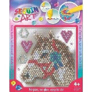 Sequin Art Easy, hest, 17 x 17 cm [Levering: 1-2 dage]