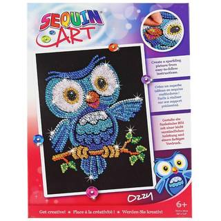 Sequin Art Ozzy Owl 25x34cm