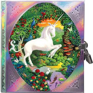 Eeboo: Unicorn Hardcover Journal med l?s og den vigtige perfekte m?de at ?ve taknemmelighed og mindfulness folie d?kning og rygs?jle perfekt til