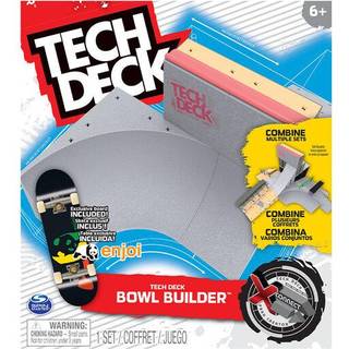 Tech Deck Bowl Builder X-Connect Park Creators tilpassbar og byggelig rampe s?t med eksklusive Fingerboard Kids Toy for alderen 6 og op