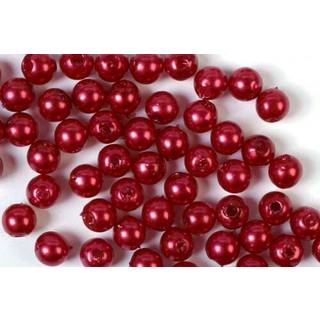 Voksperler 8mm 500g rød