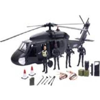 S.W.A.T. Black Hawk helikopter inkl. 2 actionfigurer 1:18