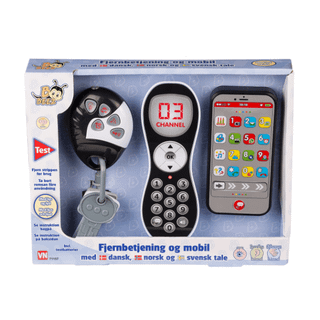 Fjernbetjening, mobiltelefon og nøgle Musikinstrumenter 71157