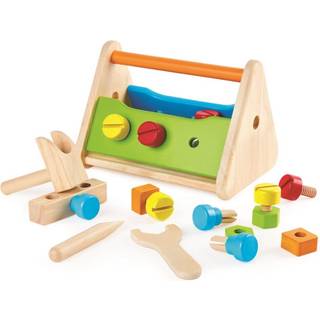 Pintoy Værktøjskasse til børn m/tilbehør i træ