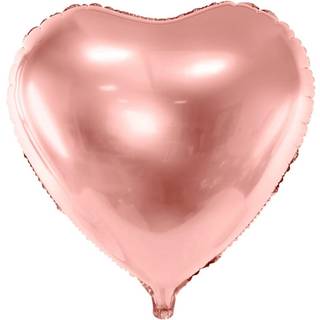 Rose guld hjerte 18" folieballoner