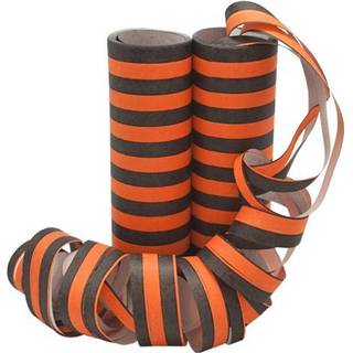 Serpentiner i orange og sort