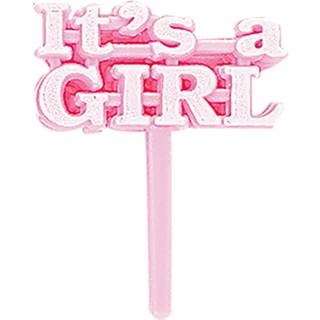 It´s a Girl deko kageskilte - 8 stk.