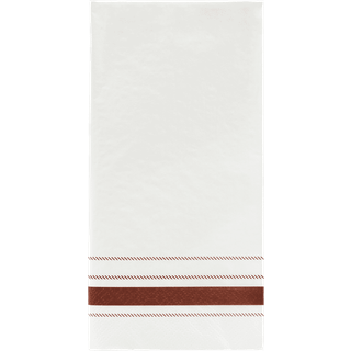 Servietter, Stripe, Brun 12 stk.