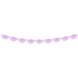 3m Guirlande 30 cm rosetter i lavendel