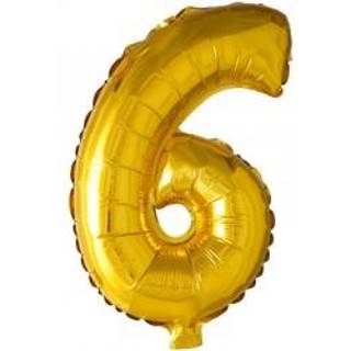 Folie tal ballon 6 guld, 41 cm