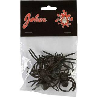 Plastik edderkopper 6 stk. - 5 cm.