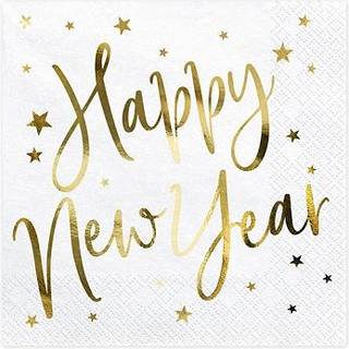 20 stk Servietter Happy New Year