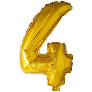 Guld tal folieballoner 41 cm.-Nr. 4
