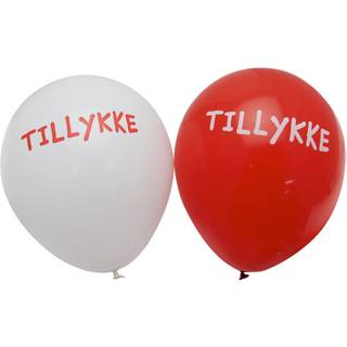 Balloner 6 stk. m/tillykke print