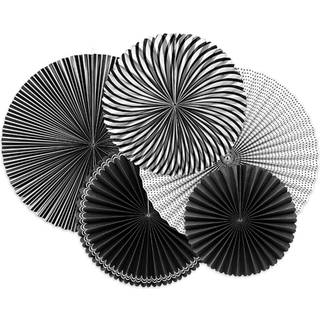 5 stk Rosetter sort 25-40cm
